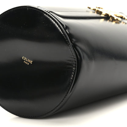 Celine Shiny Calfskin Triomphe Bucket Bag Black 9 of 9