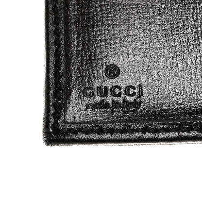 Balenciaga X GUCCI Canvas Azalea Calfskin Flora Logo Print Neo Classic Wallet White Multicolor Black 6 of 9