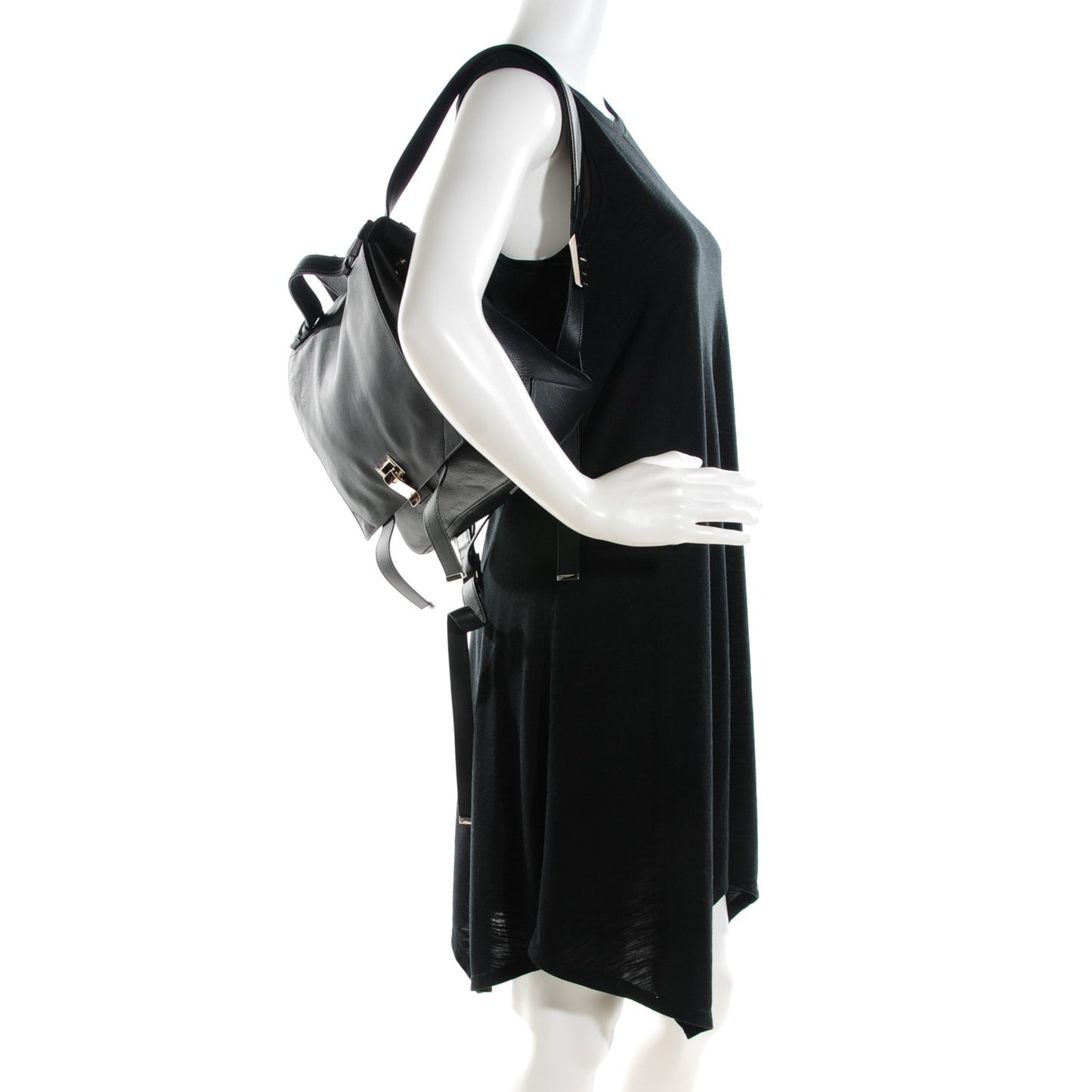 Calfskin Small PS Backpack Black
