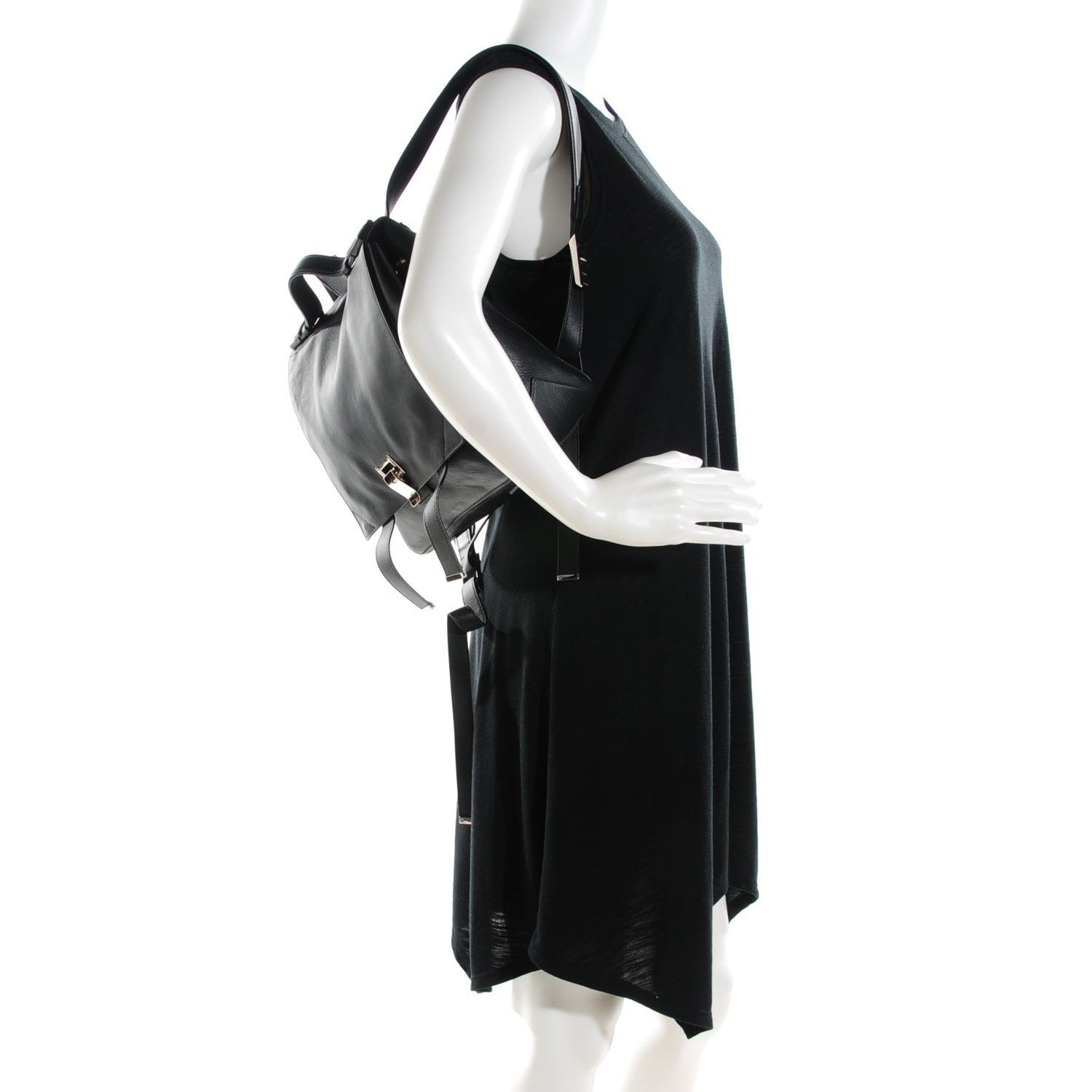 Proenza Schouler Calfskin Small PS Backpack Black 2 of 9
