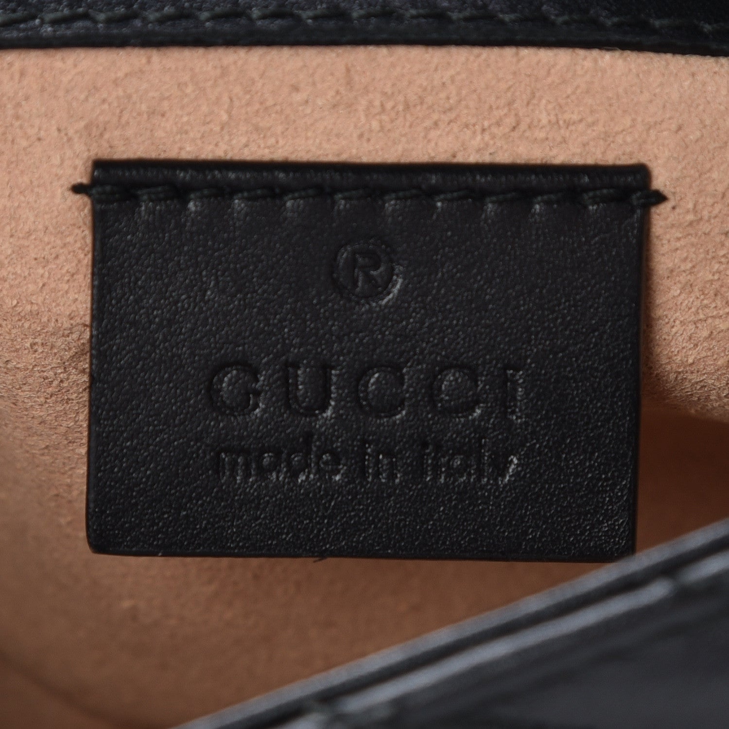 Gucci Calfskin Matelasse Super Mini GG Marmont Shoulder Bag Black 8 of 10