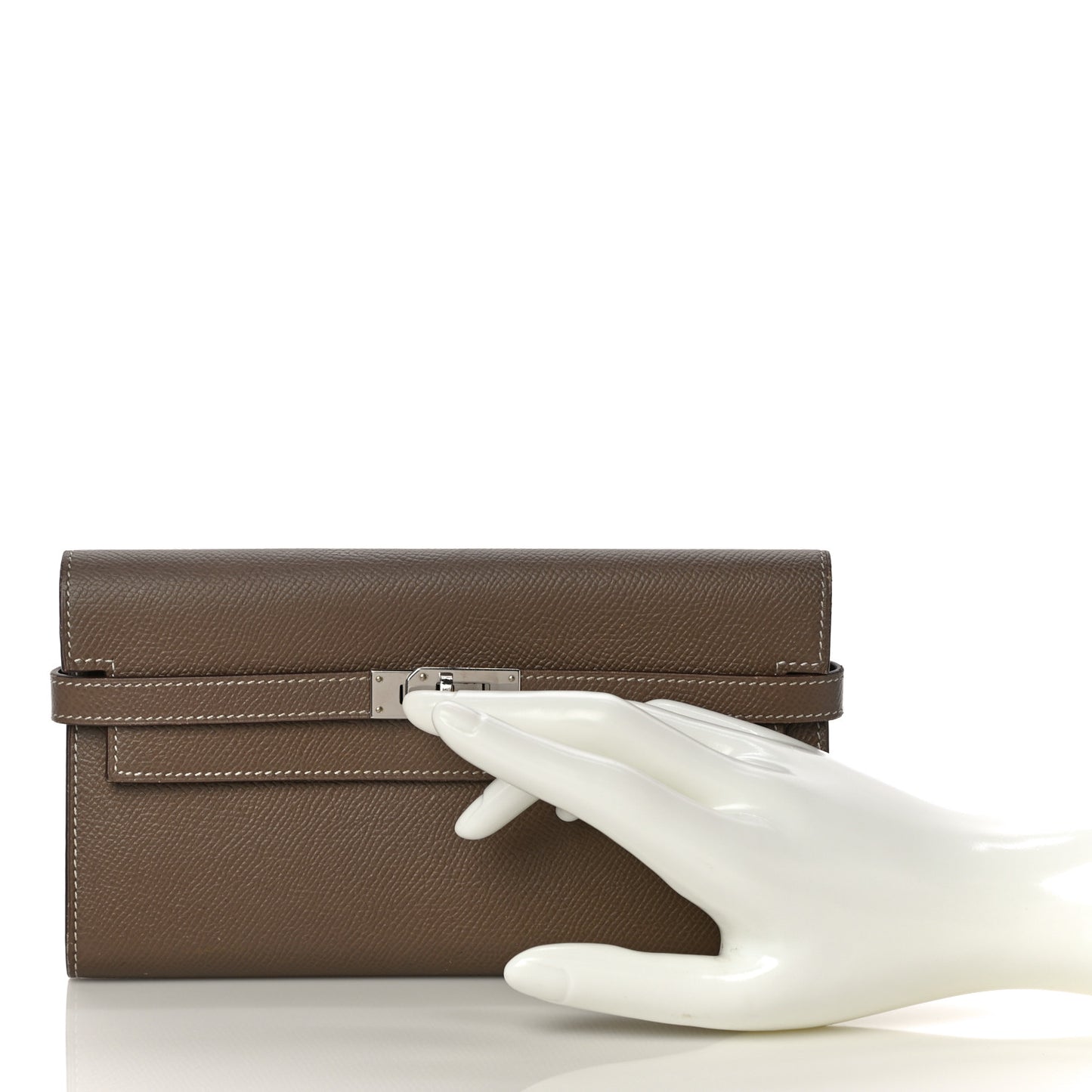 Epsom Kelly Longue Wallet Etoupe