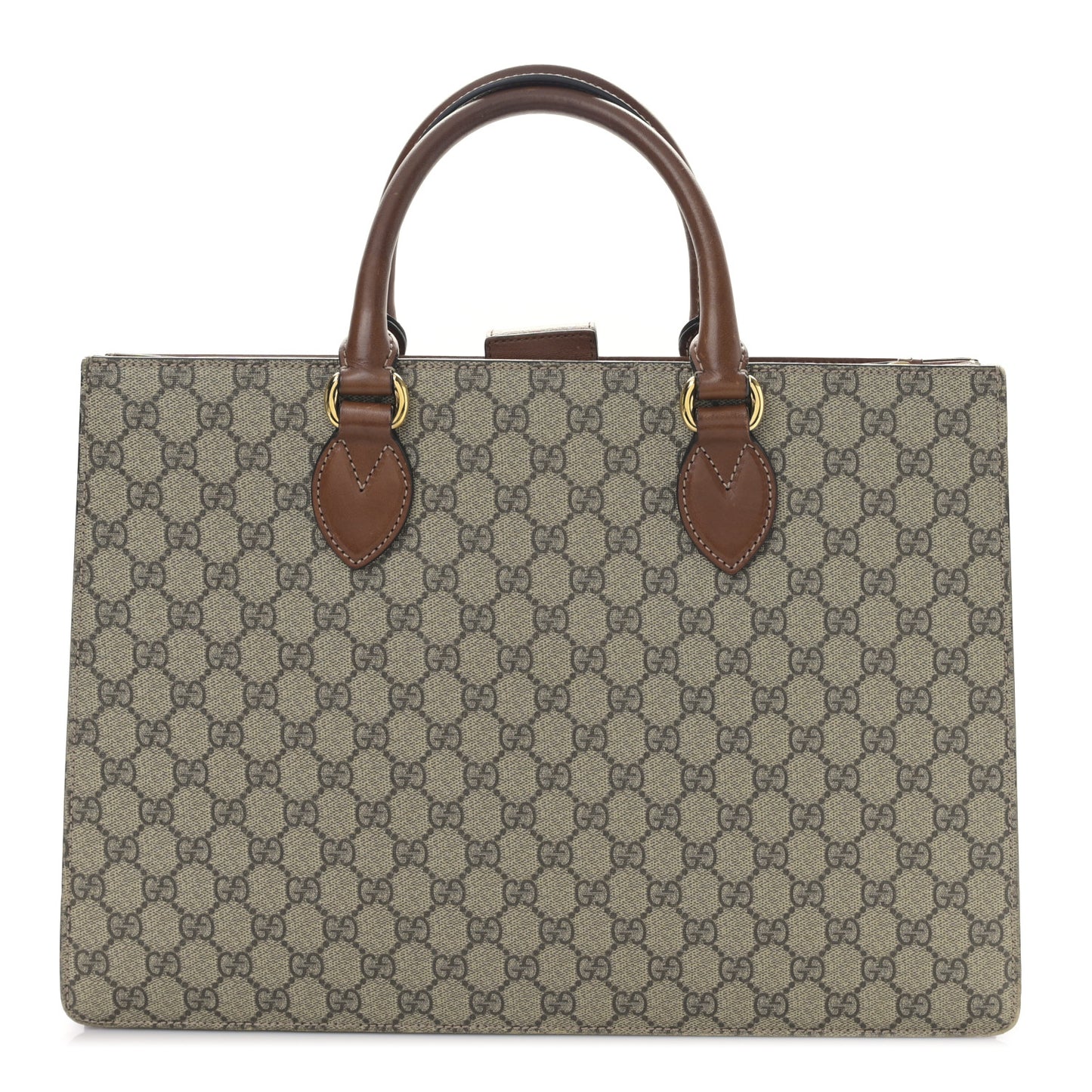 GG Supreme Monogram Large Top Handle Bag Beige Tuscany