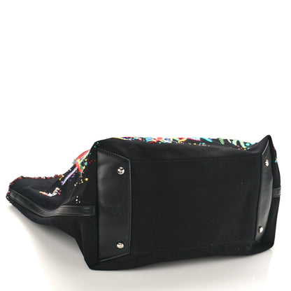 Christian Louboutin Canvas Frangibus Starlight Tote Black 4 of 8