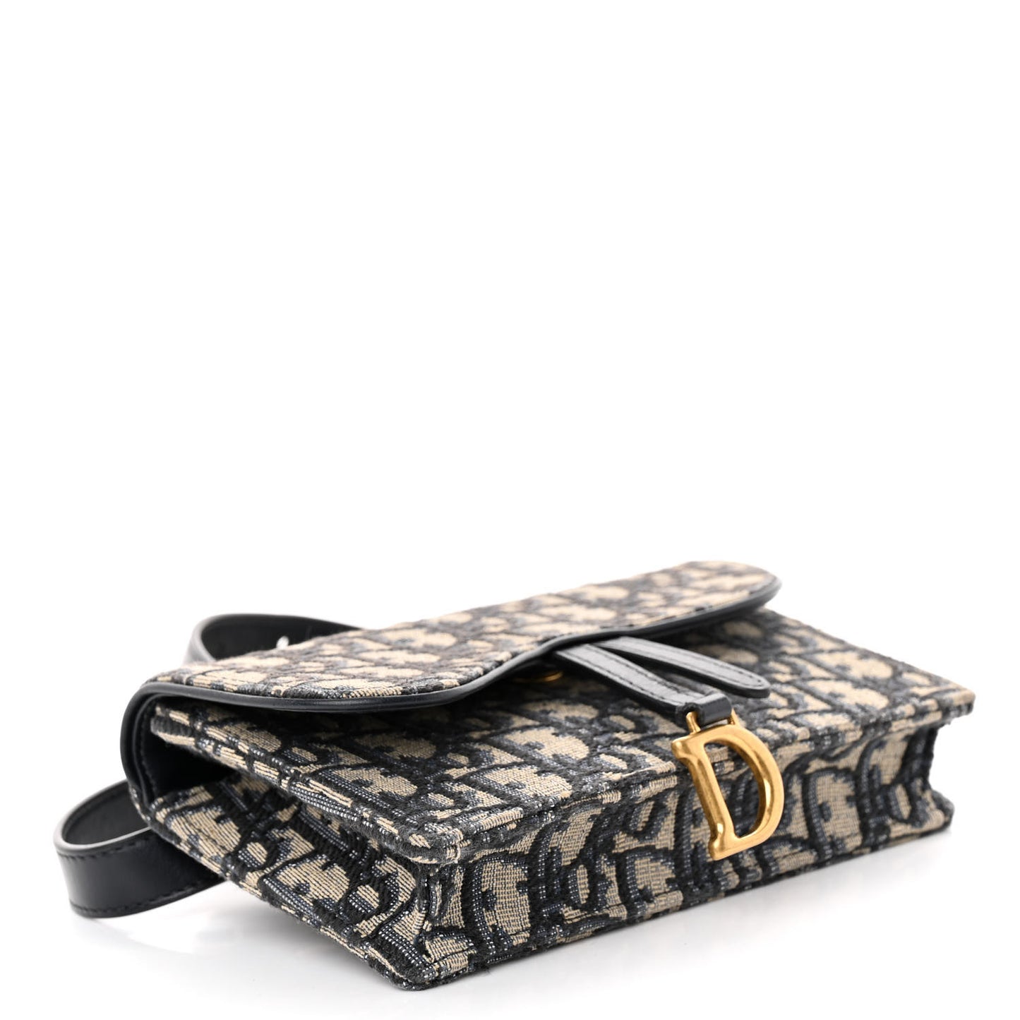 Oblique Saddle Belt Bag Blue