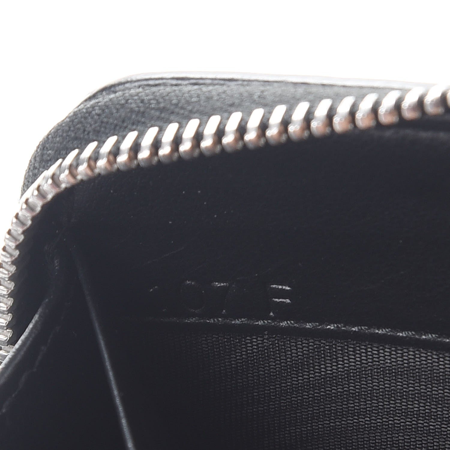 Prada Soft Calfskin Diagramme Zip Around Wallet Black 7 of 8