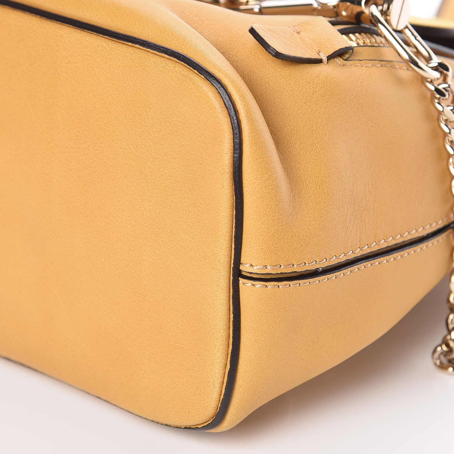 Chloe Suede Calfskin Mini Faye Backpack Dusty Yellow 10 of 10