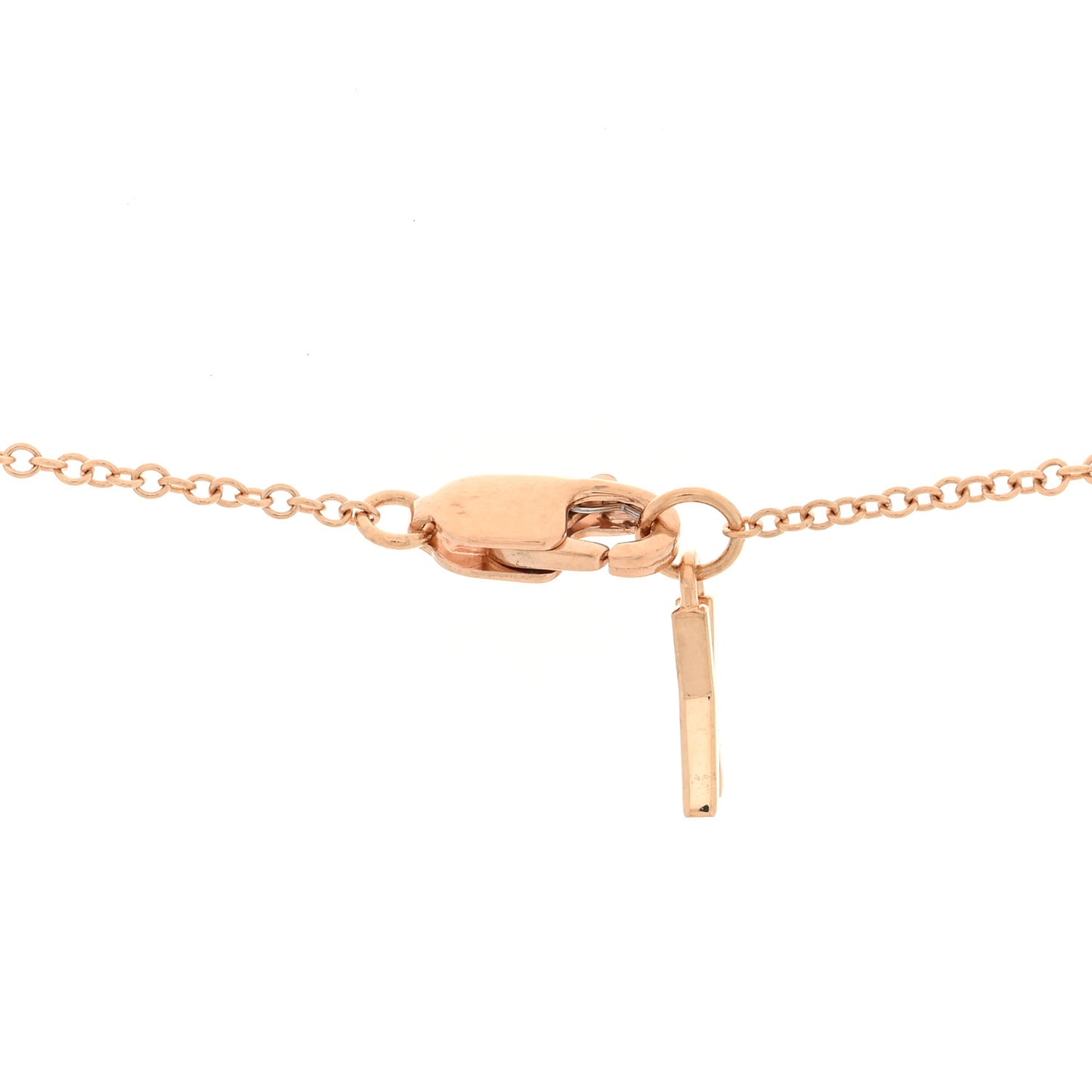 18K Rose Gold Interlocking Atlas Open Pendant Necklace