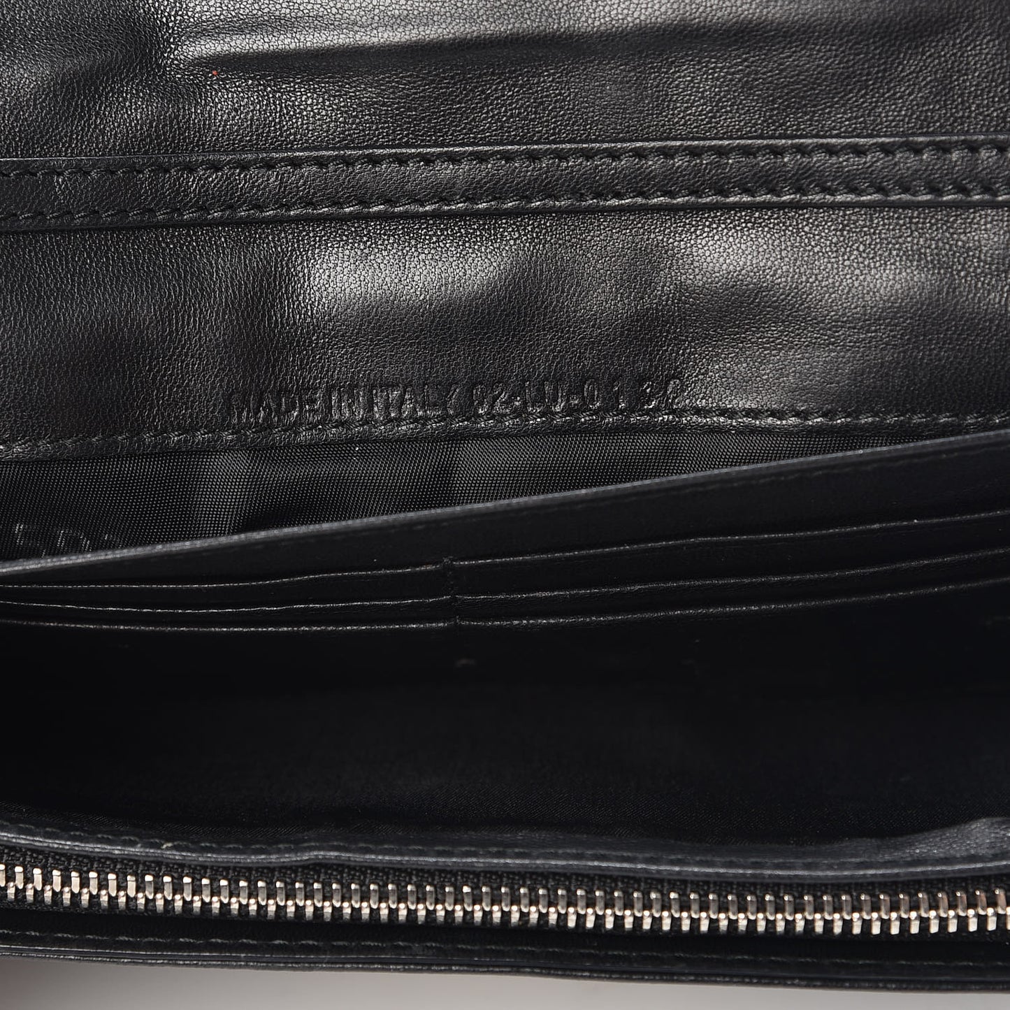 Lambskin Cannage New Lock Wallet Black