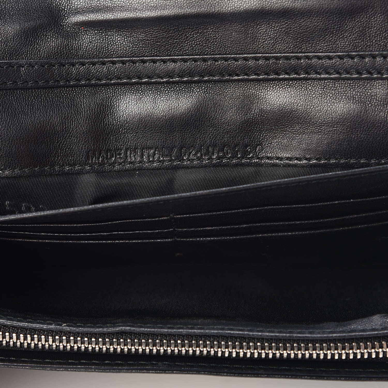 Christian Dior Lambskin Cannage New Lock Wallet Black 7 of 15