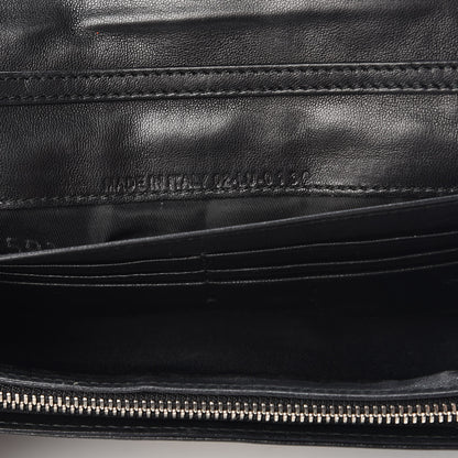 Christian Dior Lambskin Cannage New Lock Wallet Black 7 of 15