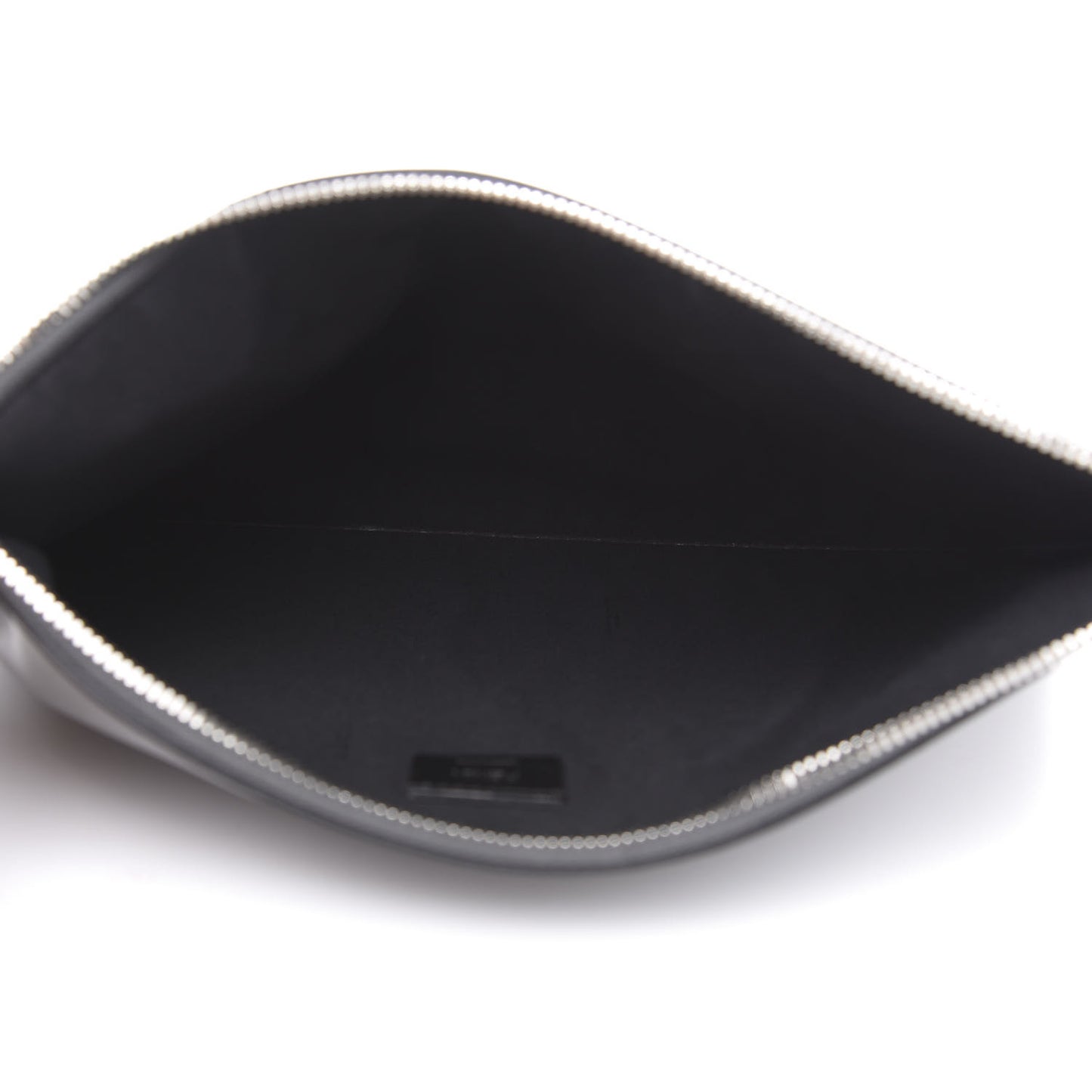 Calfskin Faces Pouch Grey