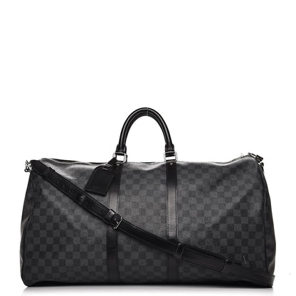 Louis Vuitton Damier Graphite Keepall Bandouliere 55 1 of 29