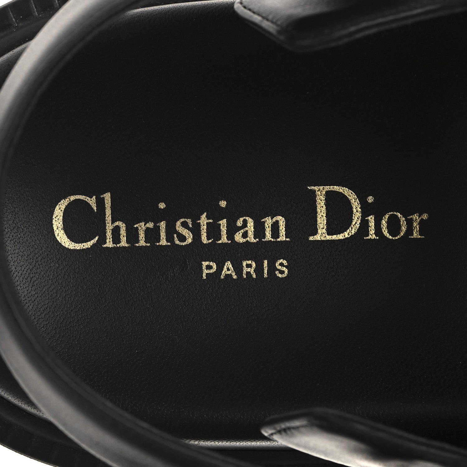 Christian Dior Lambskin Dioract 10mm Sandals 40 Black 9 of 9