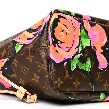 Louis Vuitton Monogram Roses Neverfull MM 8 of 9