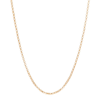 Foundrae 18K Yellow Gold Small Belcher Chain Link Necklace 1 of 5
