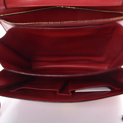 Celine Smooth Calfskin Large Classic Box Flap Bag Red 5 of 16
