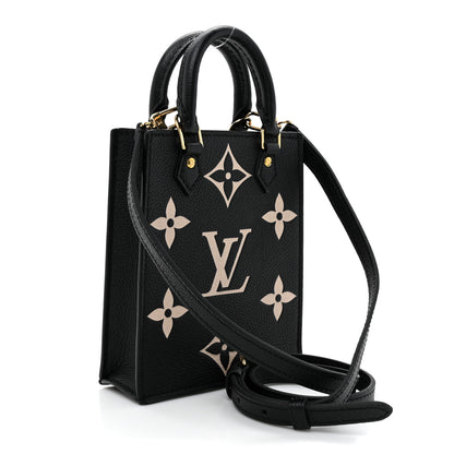 Louis Vuitton Empreinte Monogram Giant Petit Sac Plat Black Beige 3 of 9