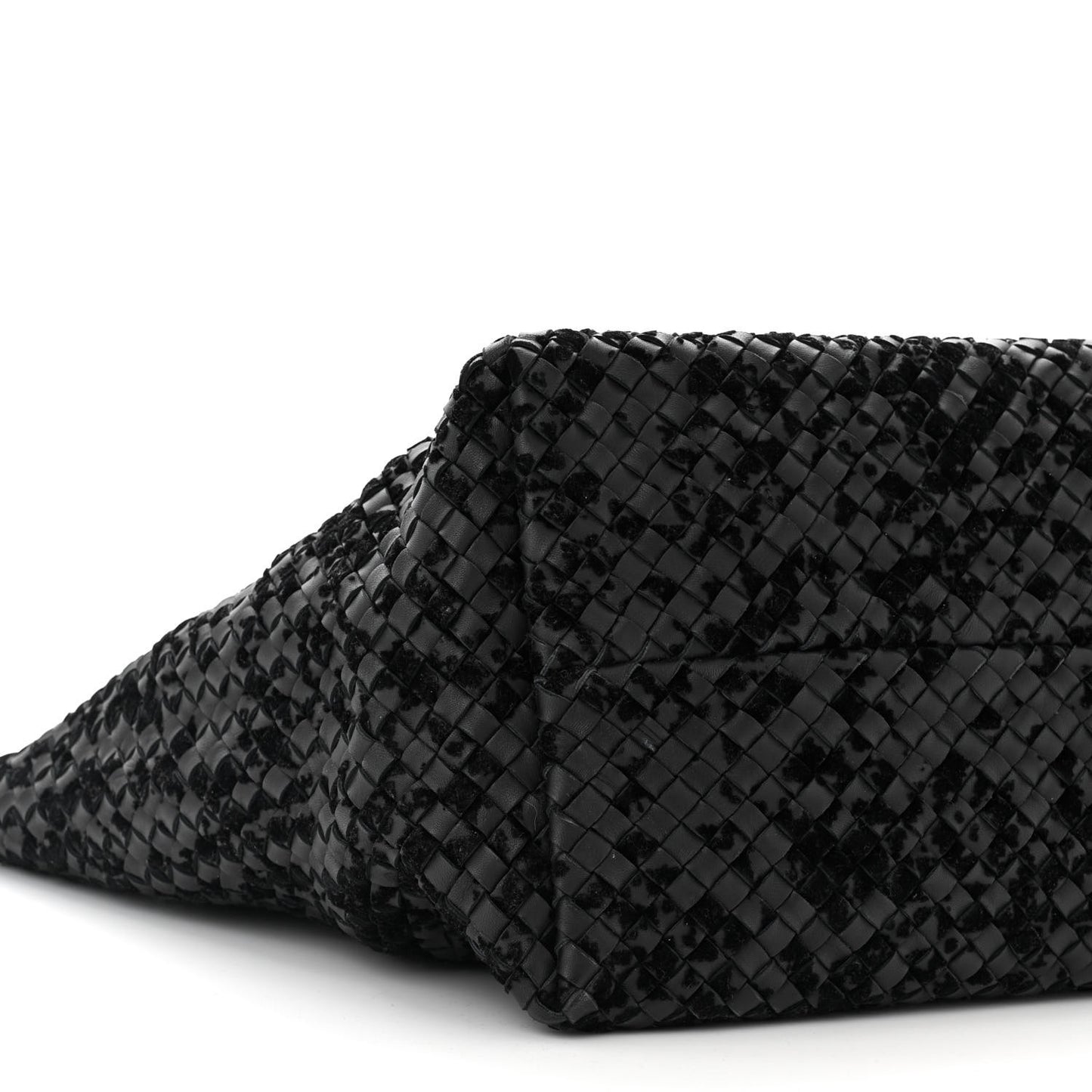 Nappa Velours Intrecciato Large Cabat Black