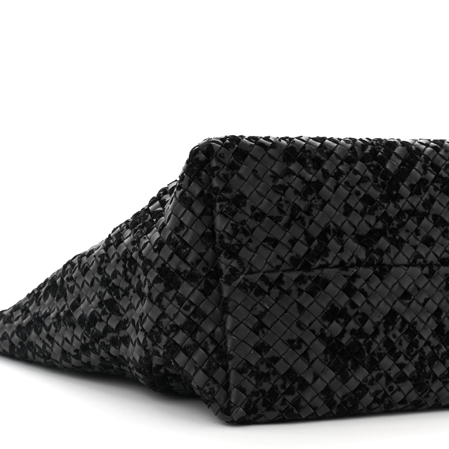 Bottega Veneta Nappa Velours Intrecciato Large Cabat Black 9 of 10
