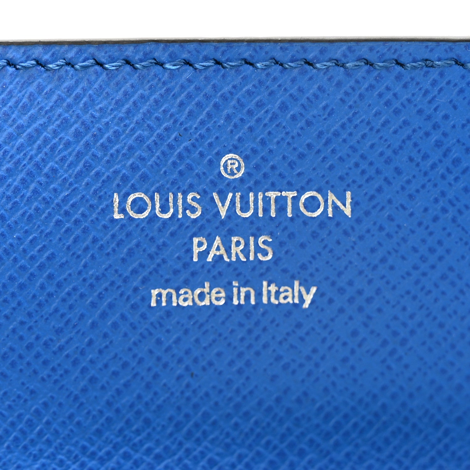 Louis Vuitton Taigarama Card Holder Necklace Agave Blue 6 of 9