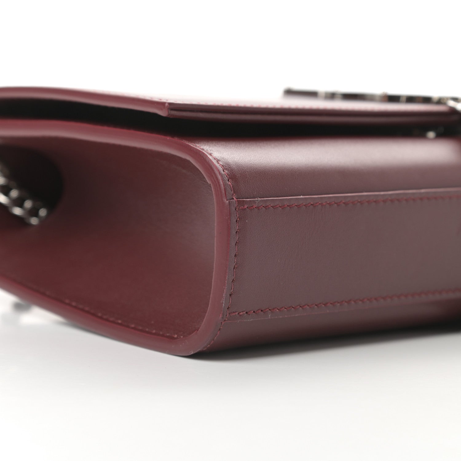Saint Laurent Smooth Calfskin Medium Classic Monogram Kate Tassel Satchel Rouge Legion 9 of 12