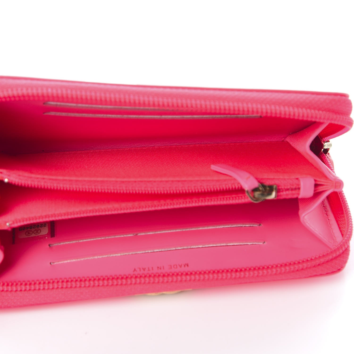 Chanel Patent Quilted Small Boy Zip Around Wallet Pink 5 of 8