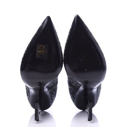 Saint Laurent Glitter Opyum 100 Pumps 35 Black 6 of 9