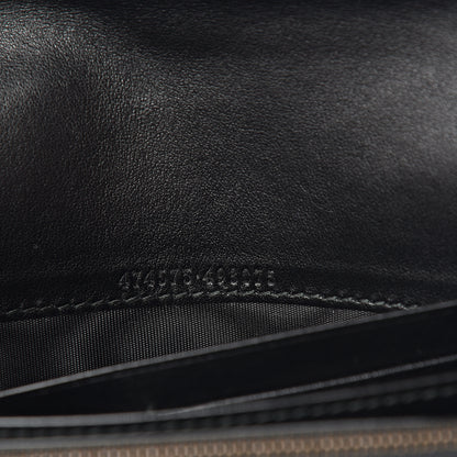 Gucci Calfskin Matelasse GG Marmont Chain Wallet Black 5 of 9