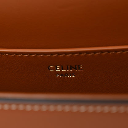 Celine Smooth Calfskin Tabou Clutch On Strap Tan 6 of 9