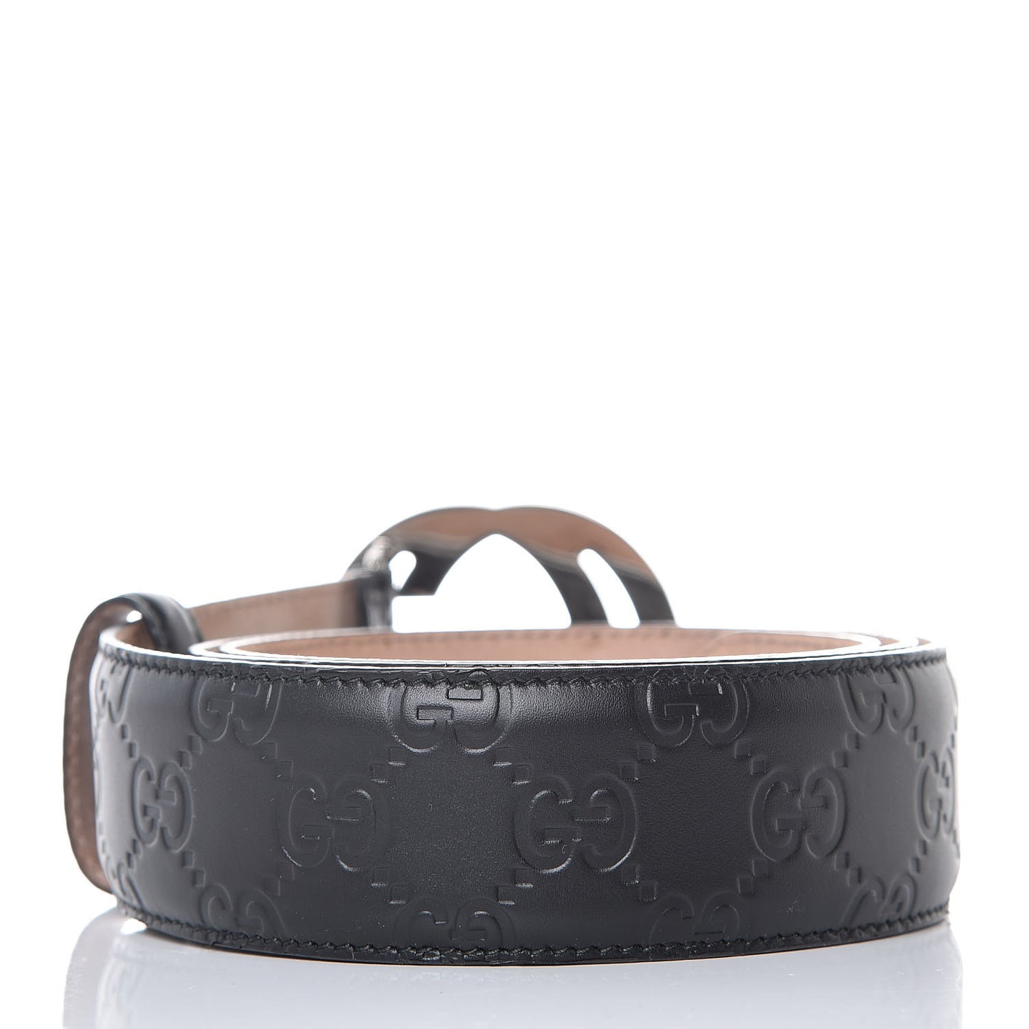 Guccissima Signature Interlocking G 40mm Belt 90 36 Black