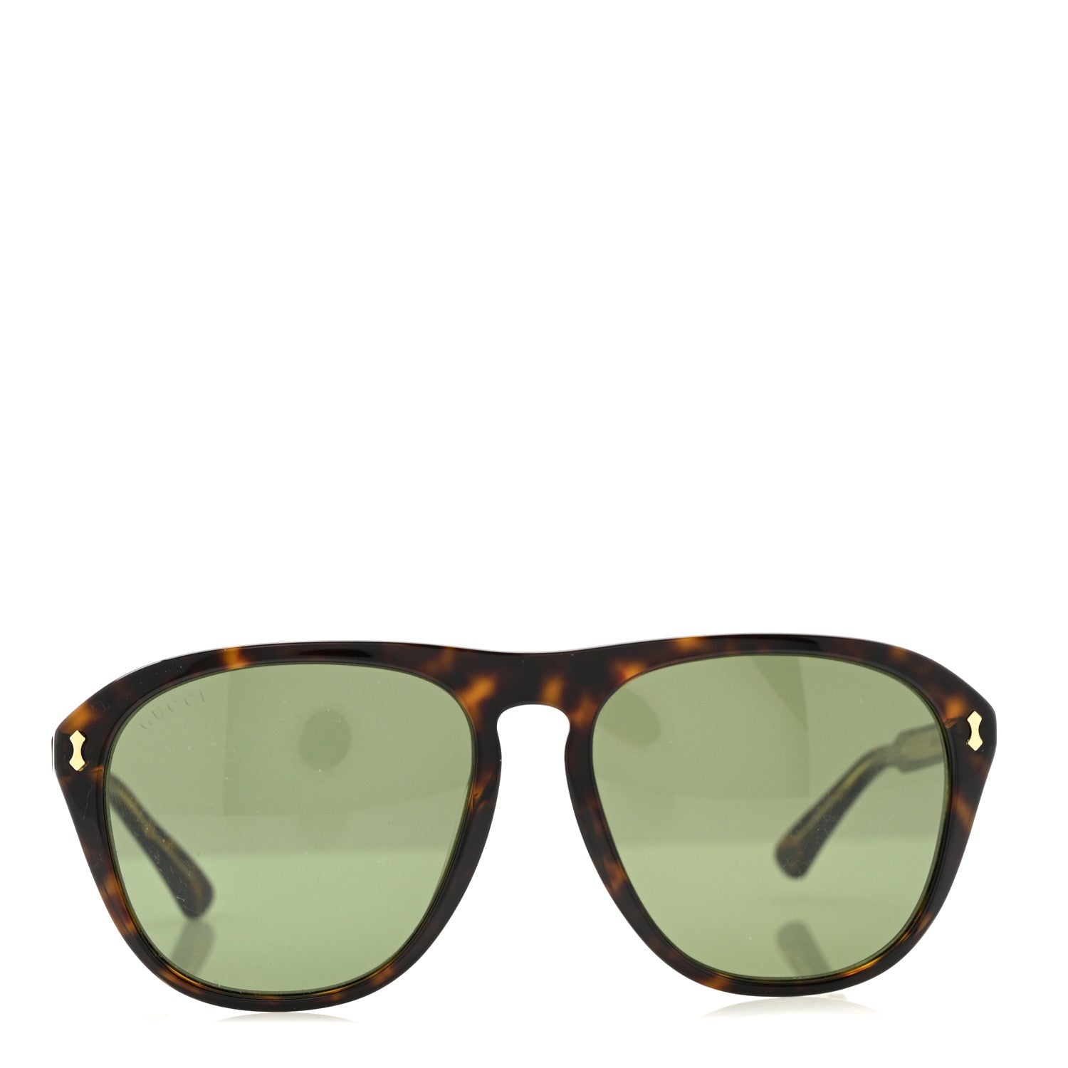 Gucci Acetate Aviator Sunglasses GG0128S Tortoise 2 of 7