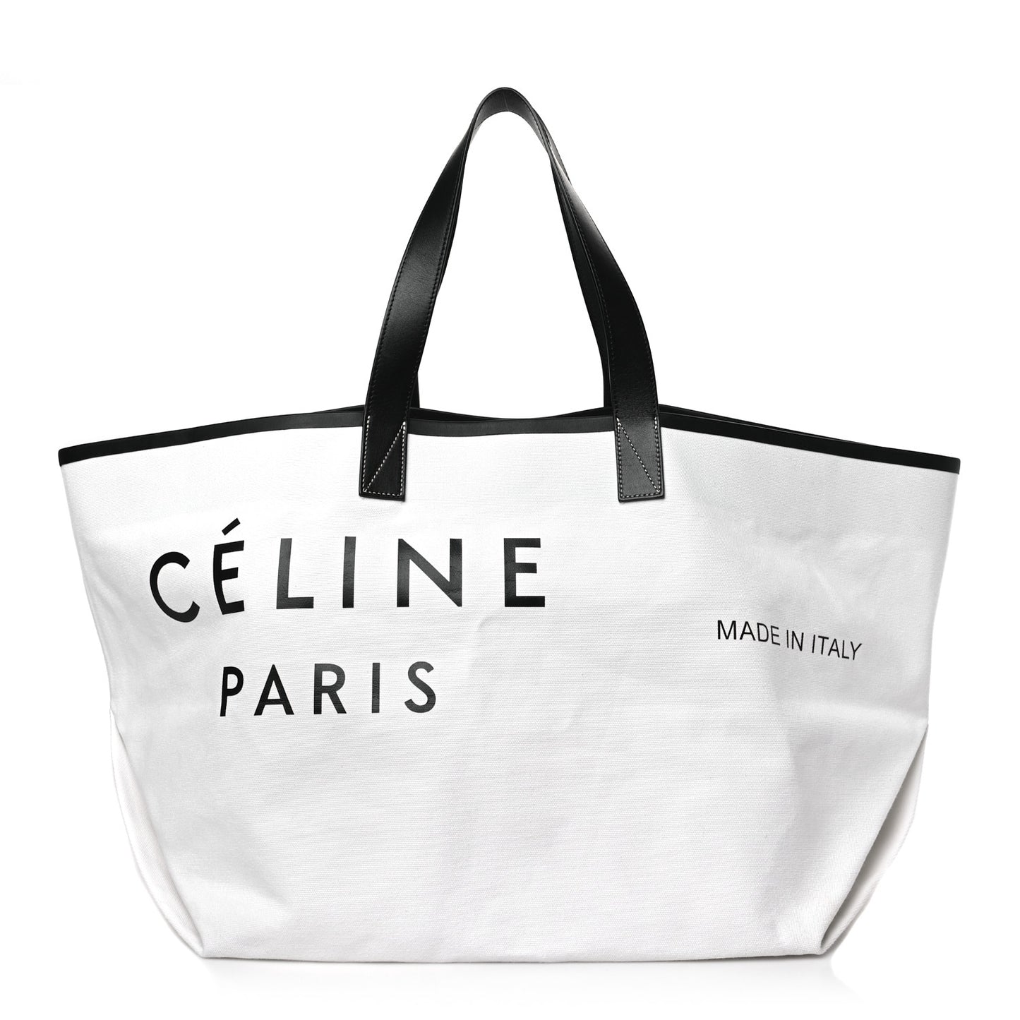 Textile Medium Made In Tote Black White