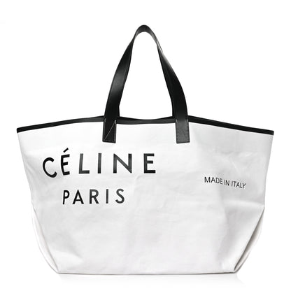 Celine Textile Medium Made In Tote Black White 1 of 9