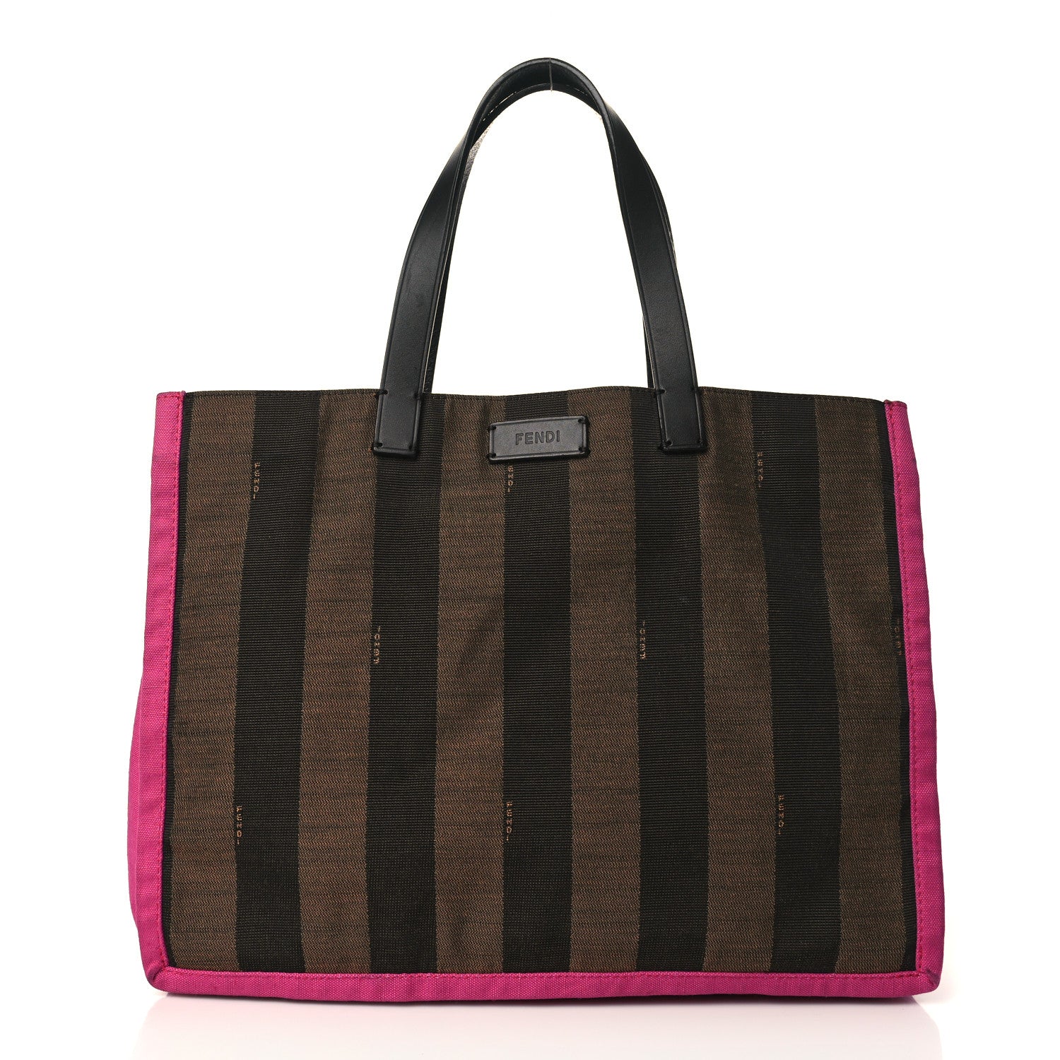 Fendi Pequin Small Shopping Tote Fuchsia 1 of 12