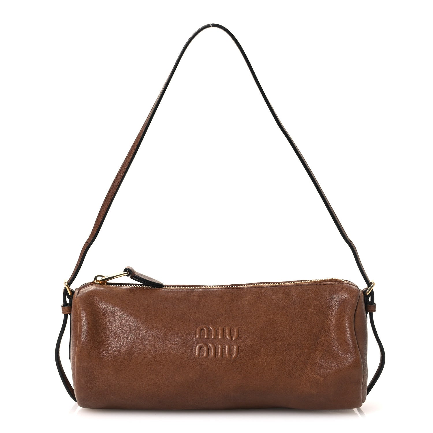 Miu Miu Nappa Aviator Mini Pouch Rovere 1 of 14
