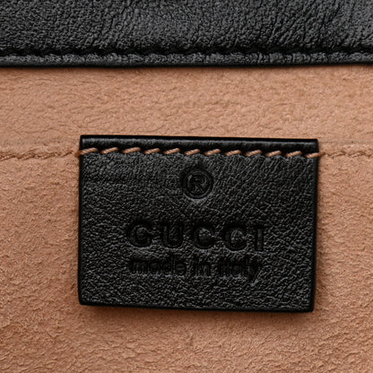 Gucci Azalea Calfskin Matelasse Diagonal Patchwork Mini Torchon GG Marmont Shoulder Bag Black Beige Romantic Cerise 6 of 10