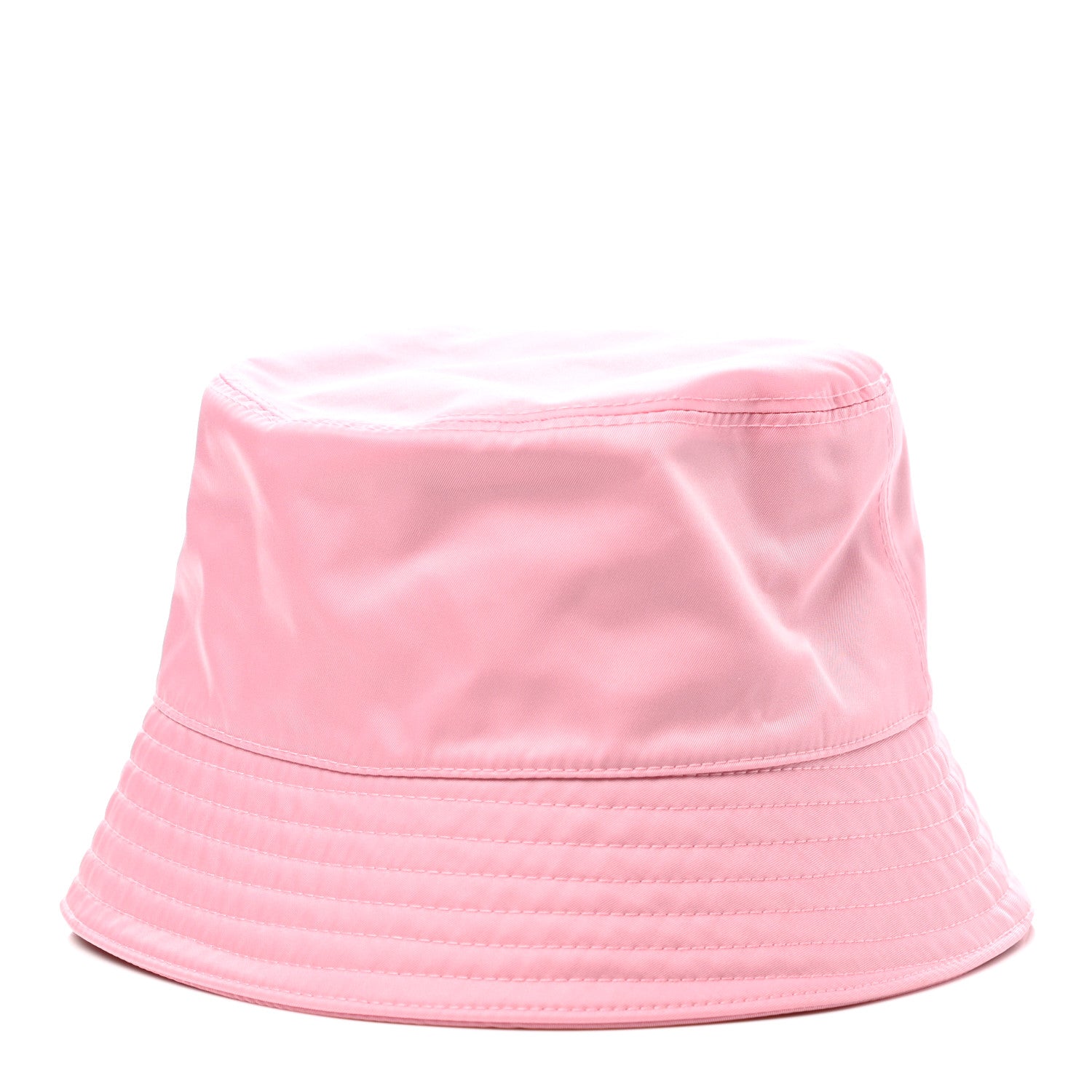 Prada Re-Nylon Metal Triangle Logo Womens Bucket Hat S Rosa 5 of 8