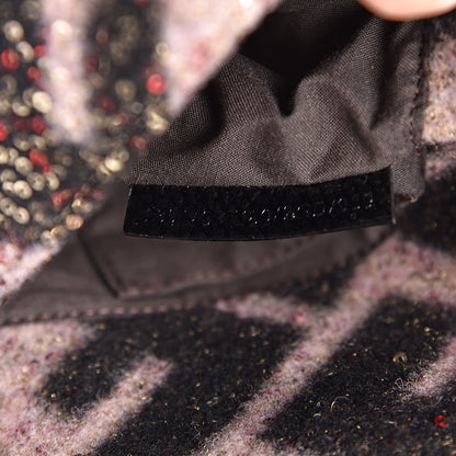 Fendi Wool Sequin Macro FF Diagonal Mini Mama Baguette 7 of 10