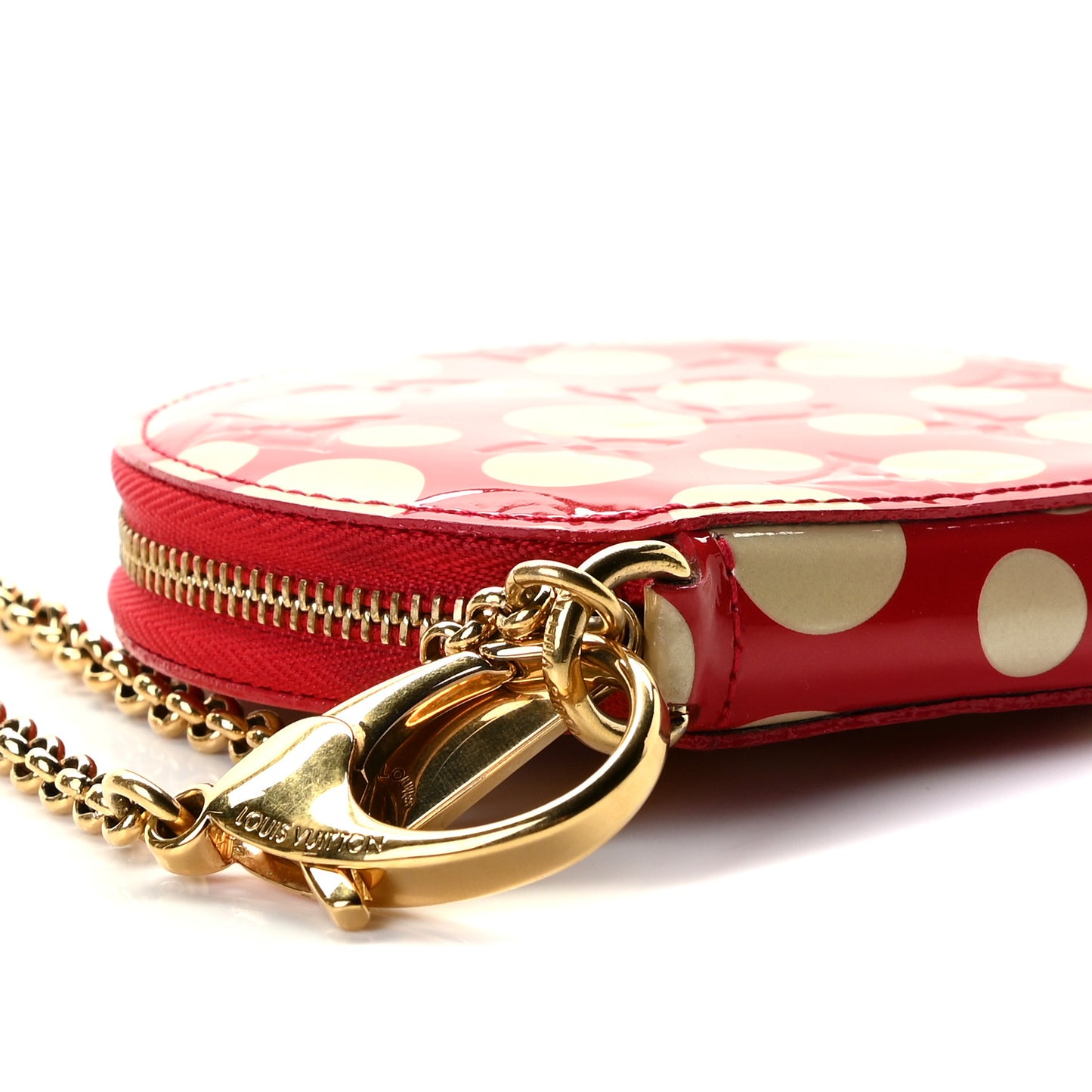 Vernis Kusama Infinity Dots Chapeau Coin Purse Red