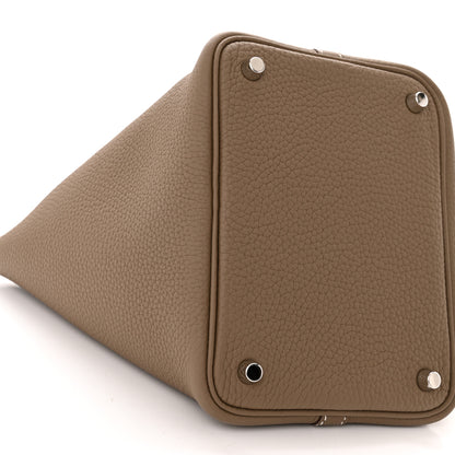 Hermes Taurillon Clemence Picotin Lock 18 PM Etoupe 9 of 11