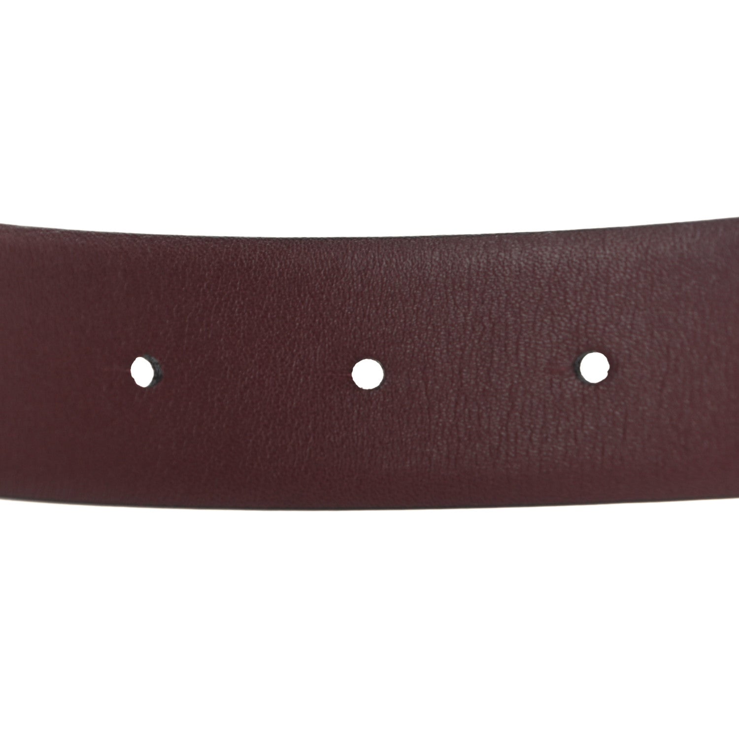 Chanel Calfskin CC Reversible Belt 75 Black Burgundy 3 of 6