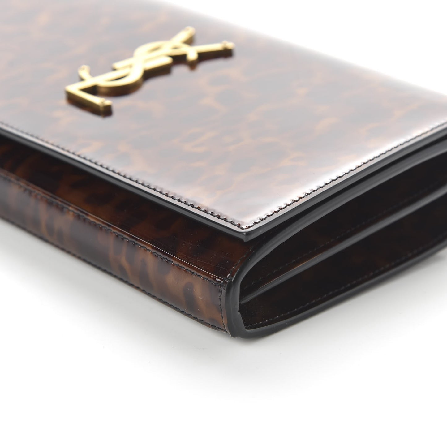 Patent Monogram Chain Wallet Tortoiseshell
