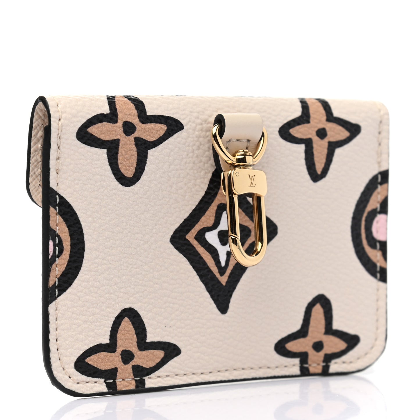 Monogram Wild At Heart Felicie Strap & Go Card Case Arizona Cream