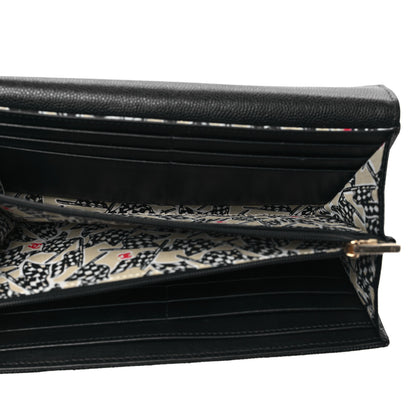 Chanel Caviar Quilted CC Large Gusset Flap Wallet Black 5 of 8