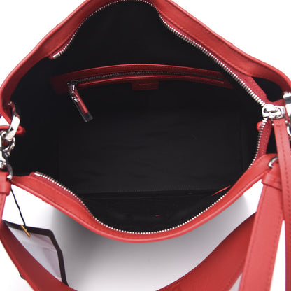 MCM Visetos Medium Klara Hobo Red Black 6 of 12