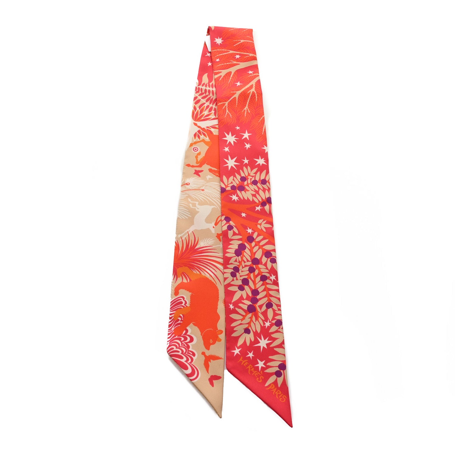 Silk Le Charme D Orphee Twilly Vermillon Beige