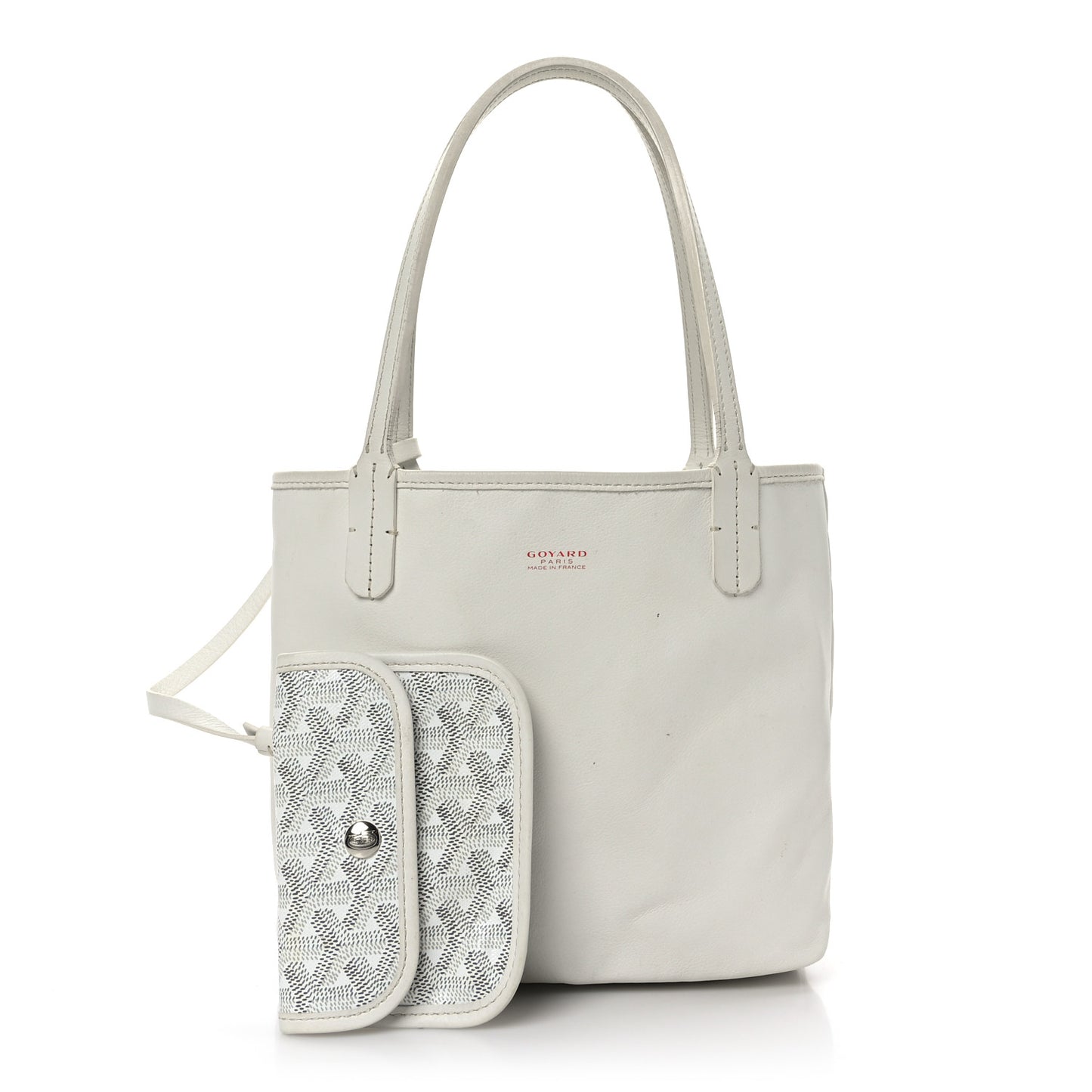 Goyardine Reversible Mini Anjou White