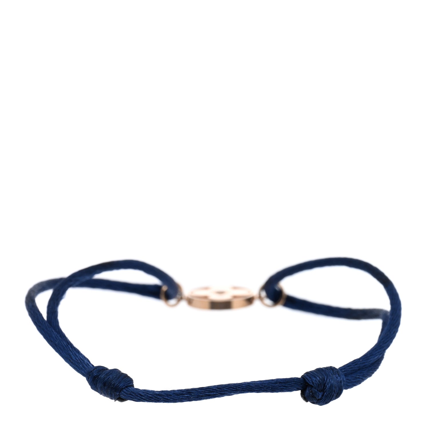 Louis Vuitton 18K Pink Gold Diamond Idylle Blossom Sun Cord Bracelet Blue 2 of 4