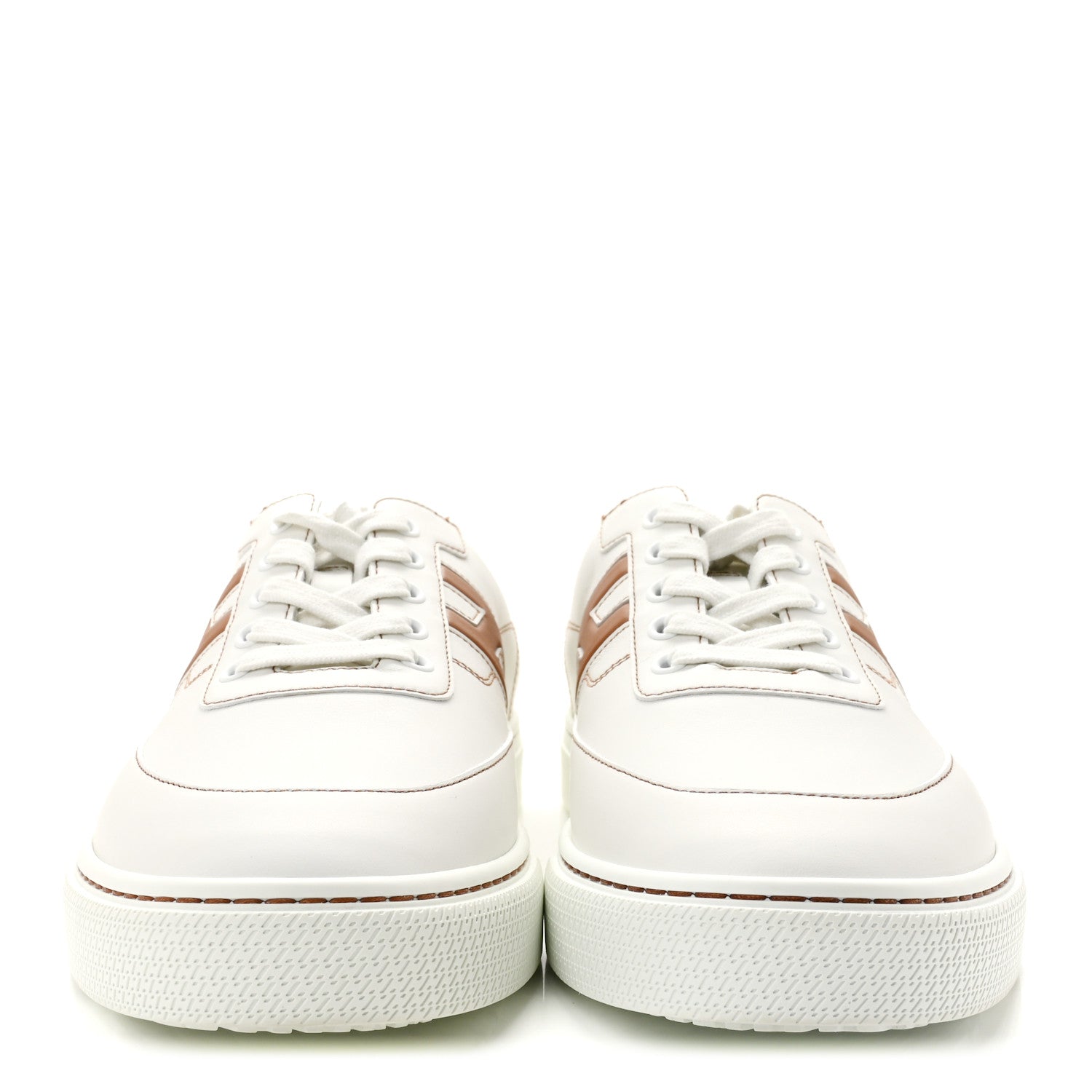 Hermes Calfskin Mens Keep Mule Sneakers 42 White Naturel 2 of 13